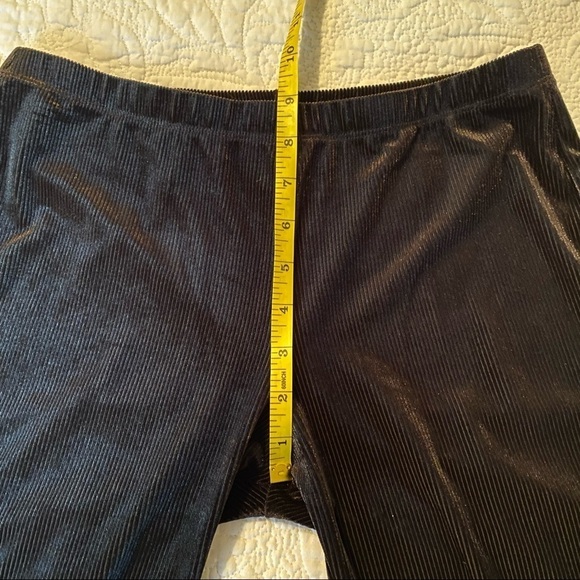 Band of Gypsies Ribbed Flare Black Pants - M - Picture 8 of 13